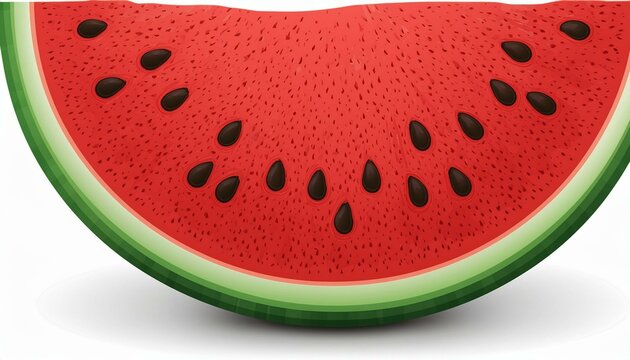 Slice of watermelon isolated on  background