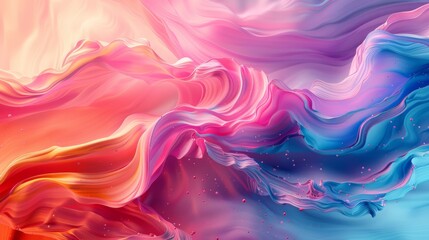 Wall Mural - Abstract colorful background. Luminous swirls of sapphire and emerald intertwine, conjuring an ethereal atmosphere reminiscent of a mystical forest bathed in moonlight.