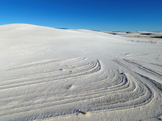 Wall Mural - Wind pattern on the dune - White Sands National Park, New Mexico