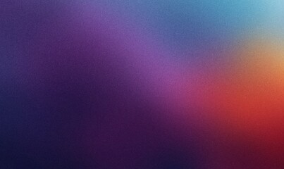 Wall Mural - Red blue purple black gradient background wide web header grainy texture vibrant colors banner design. Abstract smooth summer gradient background, web poster, header