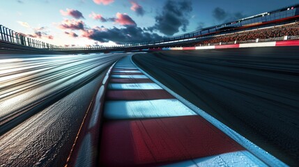 Wall Mural - race track background
