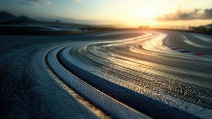 Canvas Print - race track background