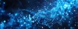 © Alpa - Futuristic blue dots waves for digital processing, network connection and digital communication concept background.
