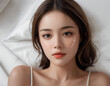 © PaNe - elegant close-up of a short-haired young woman, calm and composed