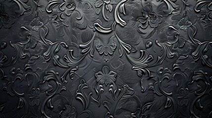 Wall Mural - Gray pattern wallpaper