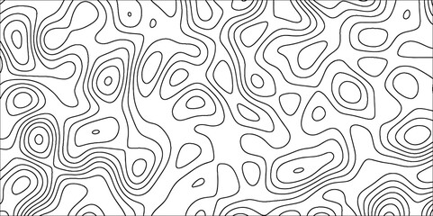 Topographic map background with geographic line. Line topography map contour background, geographic grid. Paper Texture Imitation of a Geographical map shades .