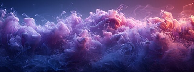 Wall Mural - Abstract purple smoke or mist background floating in the air creates a beautiful pattern.