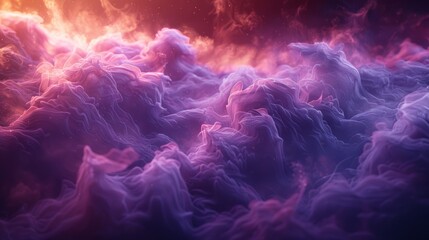 Wall Mural - Abstract purple smoke or mist background floating in the air creates a beautiful pattern.