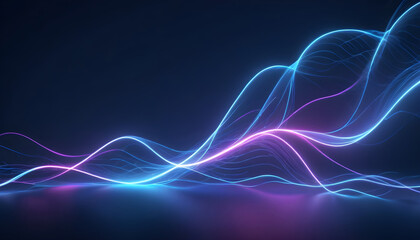Wall Mural - Abstract background line glow gradient light 3