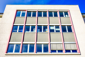 Canvas Print - typical windows of an office building