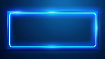 An offline banner template with a blue background. A game broadcast media overlay with neon lights. An abstract cover layout element for the streamer. A social media button on the channel interface.