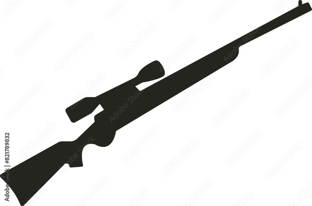 The Gun Vector: A symbol of power and precision, seamlessly merging ...