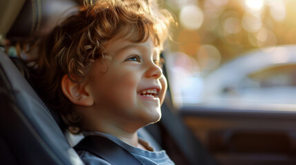 Wall Mural - Happy child laughing 