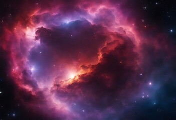 Wall Mural - Colorful space Spiral galaxy cloud nebula. Stary night cosmos. Universe science astronomy. Generative AI