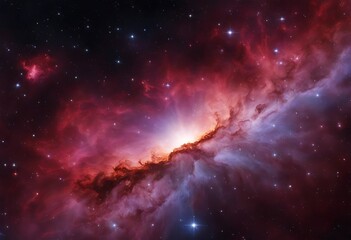 Wall Mural - Colorful space Spiral galaxy cloud nebula. Stary night cosmos. Universe science astronomy. Generative AI