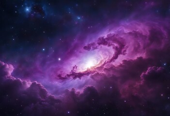 colorful space spiral galaxy cloud nebula. stary night cosmos. universe science astronomy. generativ