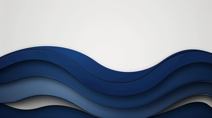 Wall Mural - This is a modern business brochure, flyer template, blank with a transparent strip, and waves at the bottom