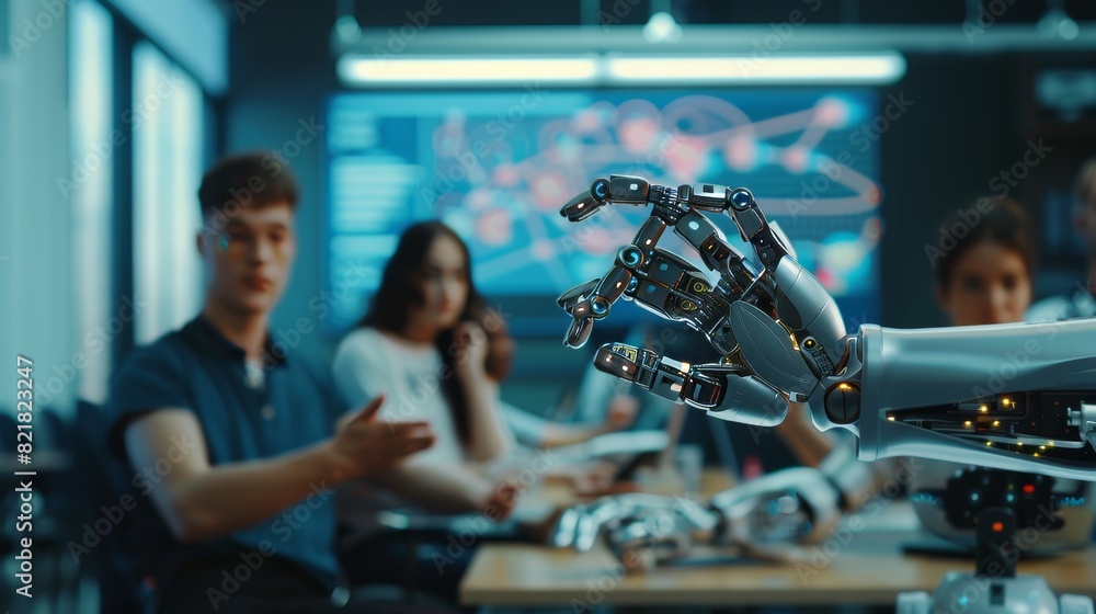Questions For Robotics Technology Students Students brainstorm and ask questions while the teacher discusses ...