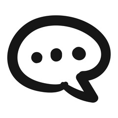 speech bubble icon isolated on background