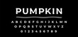 © madara - Pumpkin Urban minimalist typography future digital creative logo font. vector illustration