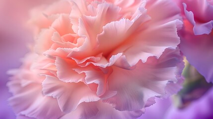 Poster - Vibrant Pink Blossom Captured in Soft Focus. Artistic Floral Background. Ideal for Design and Decor Use. Close-up of Delicate Petals. AI