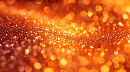 A vibrant tangerine orange glitter sheet, glowing with warmth and energy.