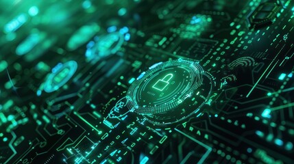 Secure Cyber Warriors Virtual Lock Icons Encrypted Data Shielding Against Digital Threats