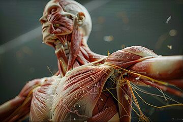 Human Anatomy Muscles, Bones, and Tendons Revealed in Exquisite Detail AI