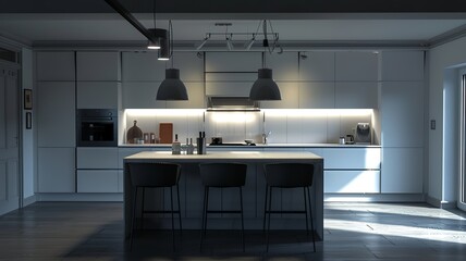 Wall Mural - a beautiful modern style kitchen, generated by AI