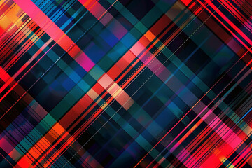 Wall Mural - Tartan plaid pattern, Seamless pattern, futuristic background  