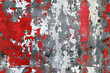 © john - grunge background texture with red paint spatter and silver white and gray grungy textured design old antique or vintage painted metal AI