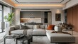 © Ruslan Gilmanshin - Modern kitchen area attached to the living room and dinner area