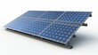 © PUKPIK - Solar Panel Innovation: High-Resolution Close-Up Detail with Environmental Benefits on White Background