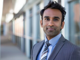 Poster - Confident businessman in a suit