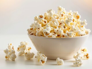 Wall Mural - Delicious popcorn in a bowl