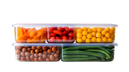 Wall Mural - Plastic Container for Food Storage On Transparent Background