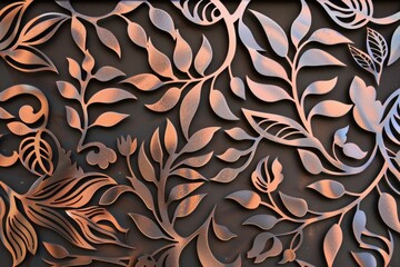 Wall Mural - Detailed view of a decorative metal wall, perfect for architectural projects