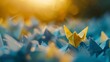 © AI Lab - Success transformation and Transform to succeed or improving concept and leadership in business through innovation and evolution with paper origami changed for the better : Generative AI