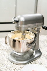 Canvas Print - Creamy Buttercream Frosting Whipped in Stand Mixer Bowl