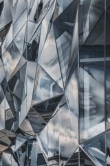 Poster - Modern building with glass facade, suitable for architectural concepts