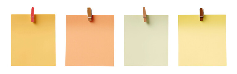 Canvas Print - Sticky note png on transparent background