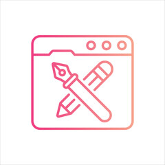 web design icon editable stock vector icon