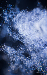 Wall Mural - fantastic dense flowing particles background, 3d rendering.