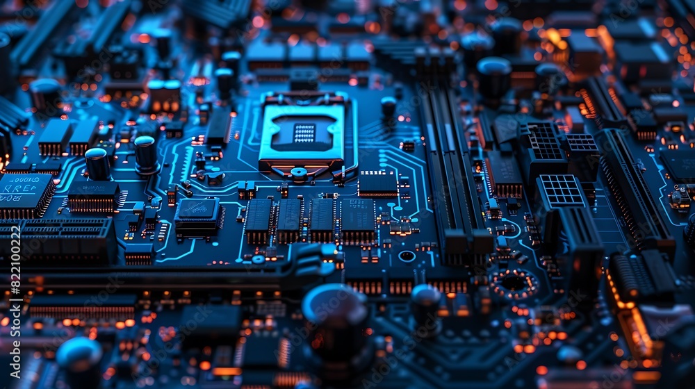 Computer board hardware motherboard microelectronics server cpu chip ...