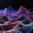 © Suwanlee - Abstract glowing futuristic wave. character rendering