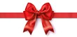 © MD - Red Bow and Ribbon on White Background