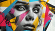 © EnGbarr - womens face with geometrical shapes