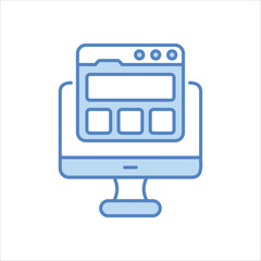 web design icon editable stock vector icon