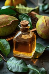 Wall Mural - sapote essential oil. Selective focus