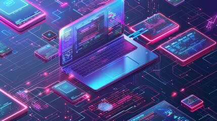 I do website development, coding, and programming for websites and apps. Design software for mobile, desktop platforms. Computer code for laptops, tablets, phones. Concept banners.